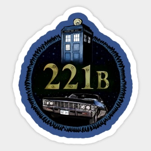 Consulting Angel in a Blue Box Sticker